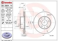 2X Brembo Bremsscheibe Vorderachse U.A. FüR CitroËN, Fiat