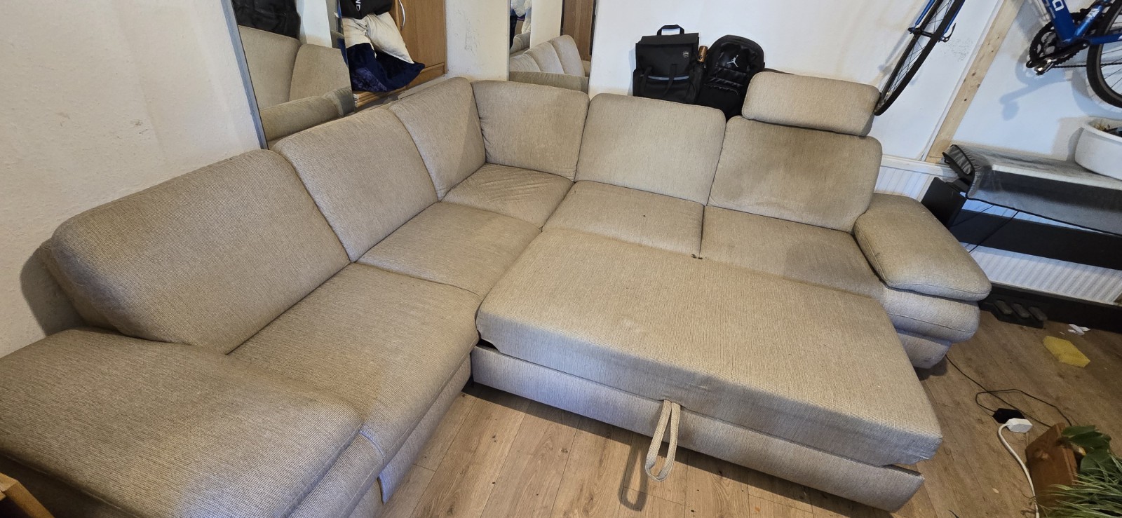 Corner Sofa Bed with Storage