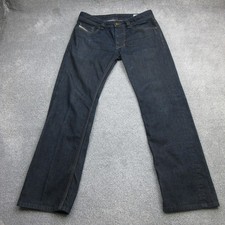 Diesel Jeans Mens W30 L30 Navy Denim Larkee 008Z8 Regular Straight Button Fly 16