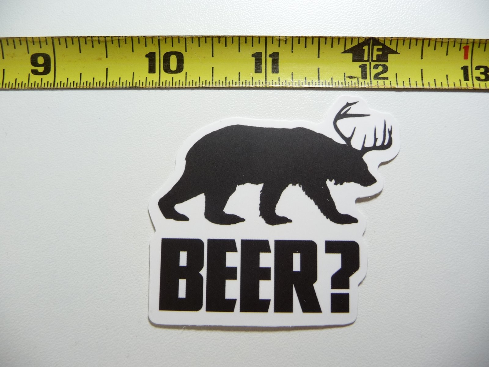 Beer Bear Antlers Hunting Wildlife Decal Sticker for Hunters