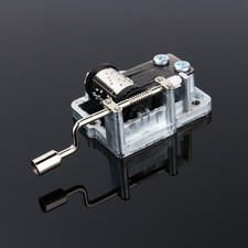 18 Tones Mechanical Music Box DIY Music Box Movement Play Hand Crank Music B BL