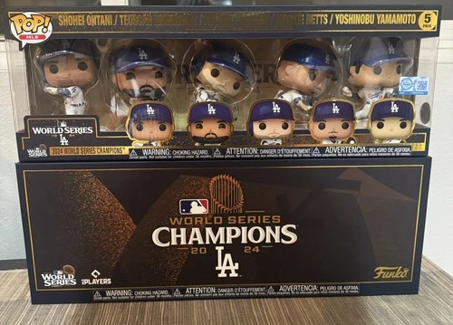 LOS ANGELES DODGERS Funko Pop 2024 MLB World Series Champions 5-Pack Box Set NEW