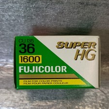 Fujifilm Super HG 1600 35mm Color Film 36 Exposures Sealed Made in Japan
