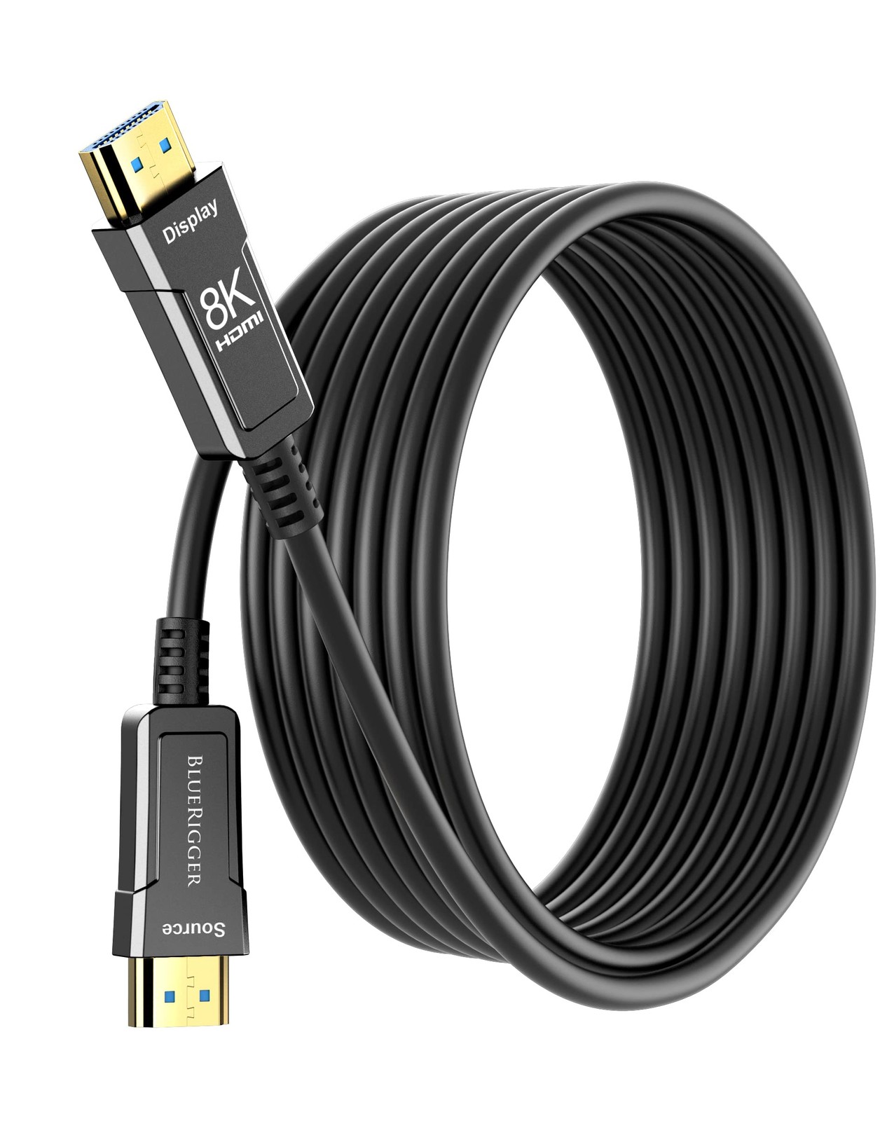 75FT 8K Fiber Optic HDMI Cable 48Gbps CL3 Rated for 8K 60Hz 4K 144Hz In-Wall Installation