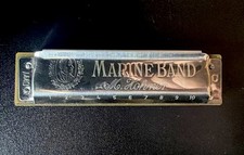 M. Hohner Marine Band Harmonica Vintage, Made in Germany, No 1896