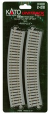 Kato USA Inc. HO 550mm 21-5/8 Radius Curve 22.5-Degree 4 One Size, Black