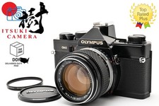 Near Mint Olympus OM-2 Black SLR Film Camera 50mm F1.4 Lens with Cap From JAPAN
