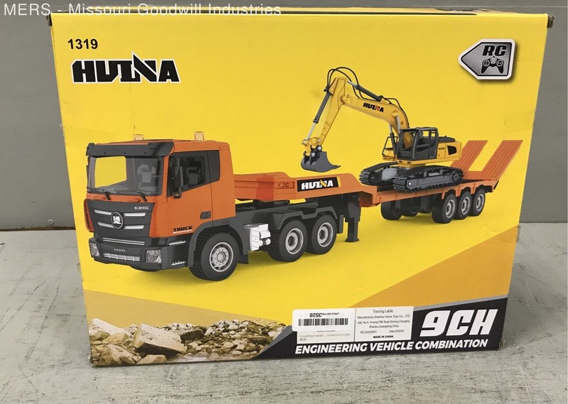 Huina 1319 RC Engineering Vehicle Set Truck Excavator 9CH Tested Missing Remote