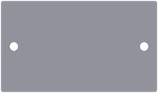 2 Pack Plain Silver Light Switch & Power Socket Stickers decal vinyl cover grey