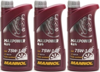MANNOL Maxpower 4x4 75W-140 API GL 5 LS 3x 1l = 3 Liter