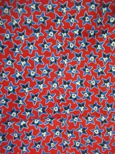  Peter Pan Fabric Mickey Mouse & Stars Walt Disney Knit Cotton 80`s  1YD10"X59"W