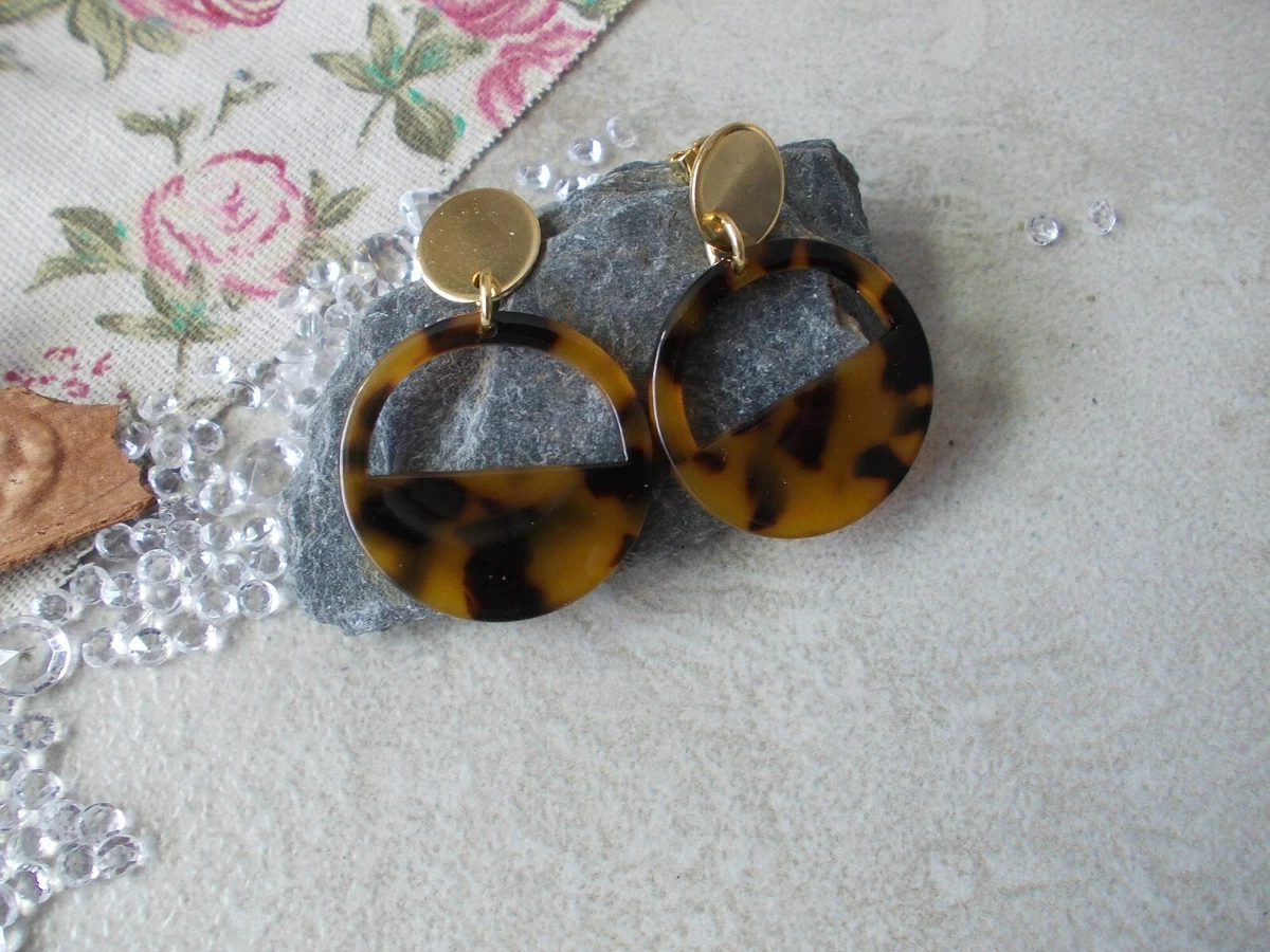 Ebay tortoise shop shell earrings