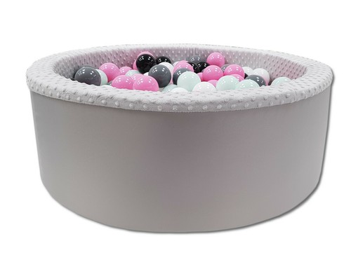 Baño de pelotas piscina para bebé niños 90X30cm/200 bolas ∅7cm piscina de pelotas - Imagen 3 de 16