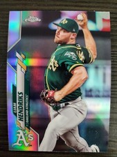 2020 TOPPS CHROME REFRACTOR #2 LIAM HENDRICKS OAKLAND ATHLETICS
