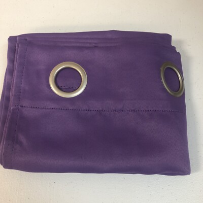 Sun Zero Curtain. One Panel. 40 Wx63  L. Purple. See Description