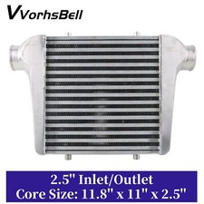 Aluminum 280x300x63mm Side Mount Turbo Intercooler Plate Type 2.5 Inletoutlet Aluminum 280x300x63mm Side Mount Turbo Intercooler Plate Type 2.5 Inletoutlet