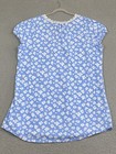 Lauren Ralph Lauren Cotton Nightgown Women 2X Blue Flower Summer Lightweight EXC — photo 2