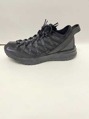 nike acg react terra gobe black purple anthracite