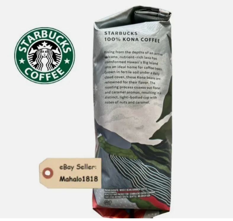 🌺Starbucks Hawaii 100% Kona Whole Bean Coffee 8.8oz Bag | eBay