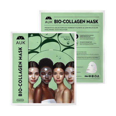 AUK Bio-Collagen Real Deep Mask - Korean Beauty Face Mask for Radiant Glowing...