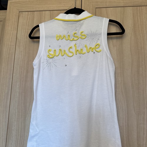 Girls Golf Sleeveless Polo Shirt - Picture 3 of 3