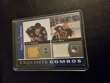 2002-03 UD Piece Of History Pavel Bure Mark Messier MEM #EC-BM Exquisite Combos