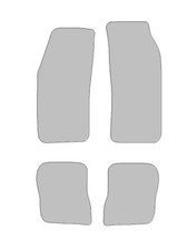 Fußmatten-Set für Peugeot 205 I Cabriolet (1986-1994) Deluxe grau