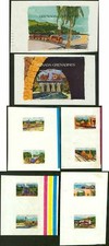 Grenada Grenadines 1984 Locomotives MASTER PROOFS
