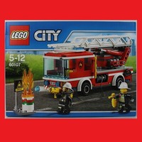 Lego 60107 Feuerwehrfahrzeug Mit Fahrbarer Leiter Leiterwagen Feuerwehrauto Neu