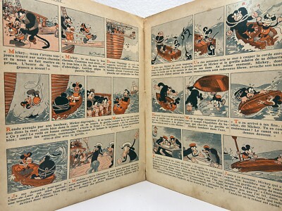 Mickey Mouse 1934 Book From France Rare Walt Disney Vintage Comic