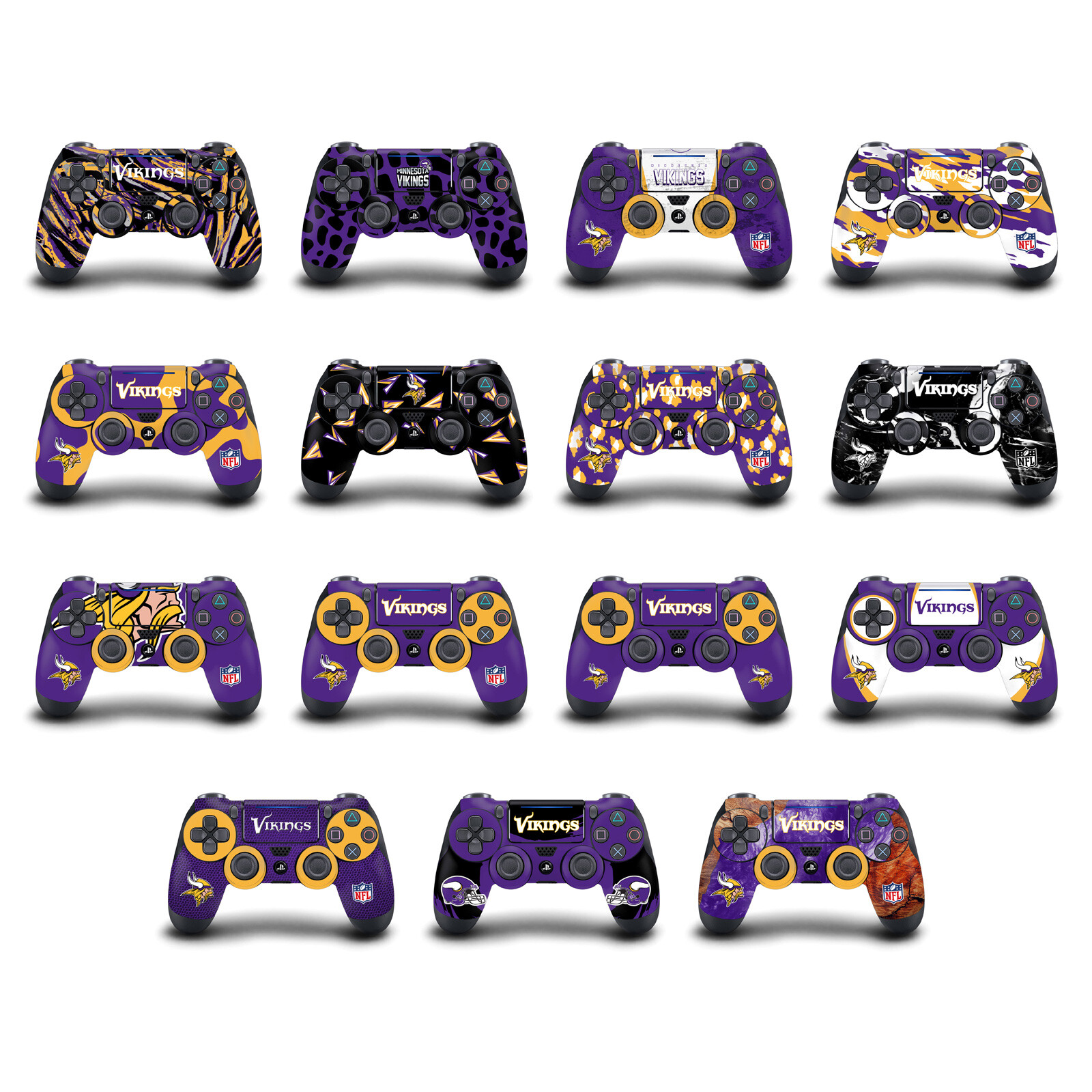 OFFICIAL NFL MINNESOTA VIKINGS VINYL SKIN DECAL FOR DUALSHOCK 4 CONTROLLER