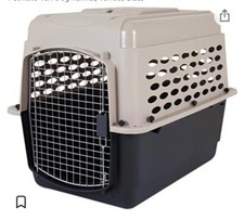 Petmate  Vari Kennel Taupe/Black Color 24in 10-20 Lbs