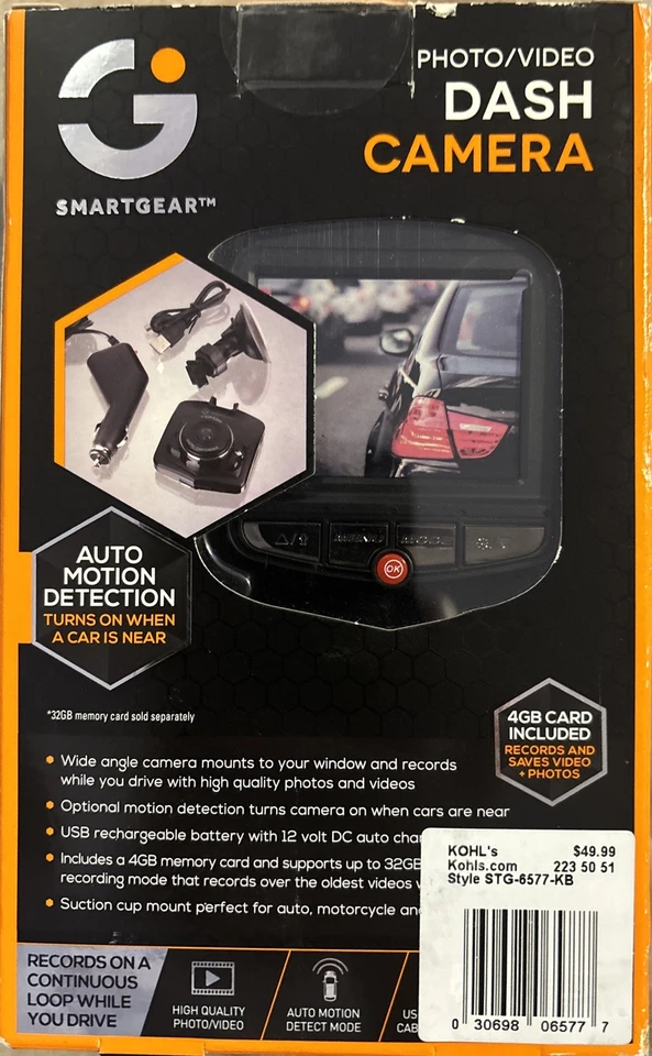 Smart Gear 4G Photo/Video Dash Cam with Auto Motion Detect Sealed Brand New - Image 2 of 4