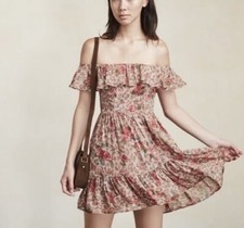 *NEW* Reformation Bonnie Off The Shoulder Floral Mini Dress, Size 2