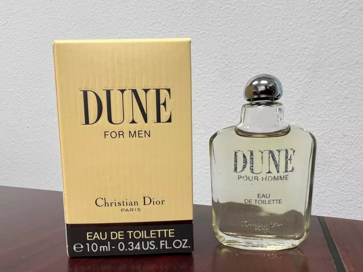 DUNE FOR MEN by CHRISTIAN DIOR 0.34 oz 10 ML Eau De Toilette Miniature In Box