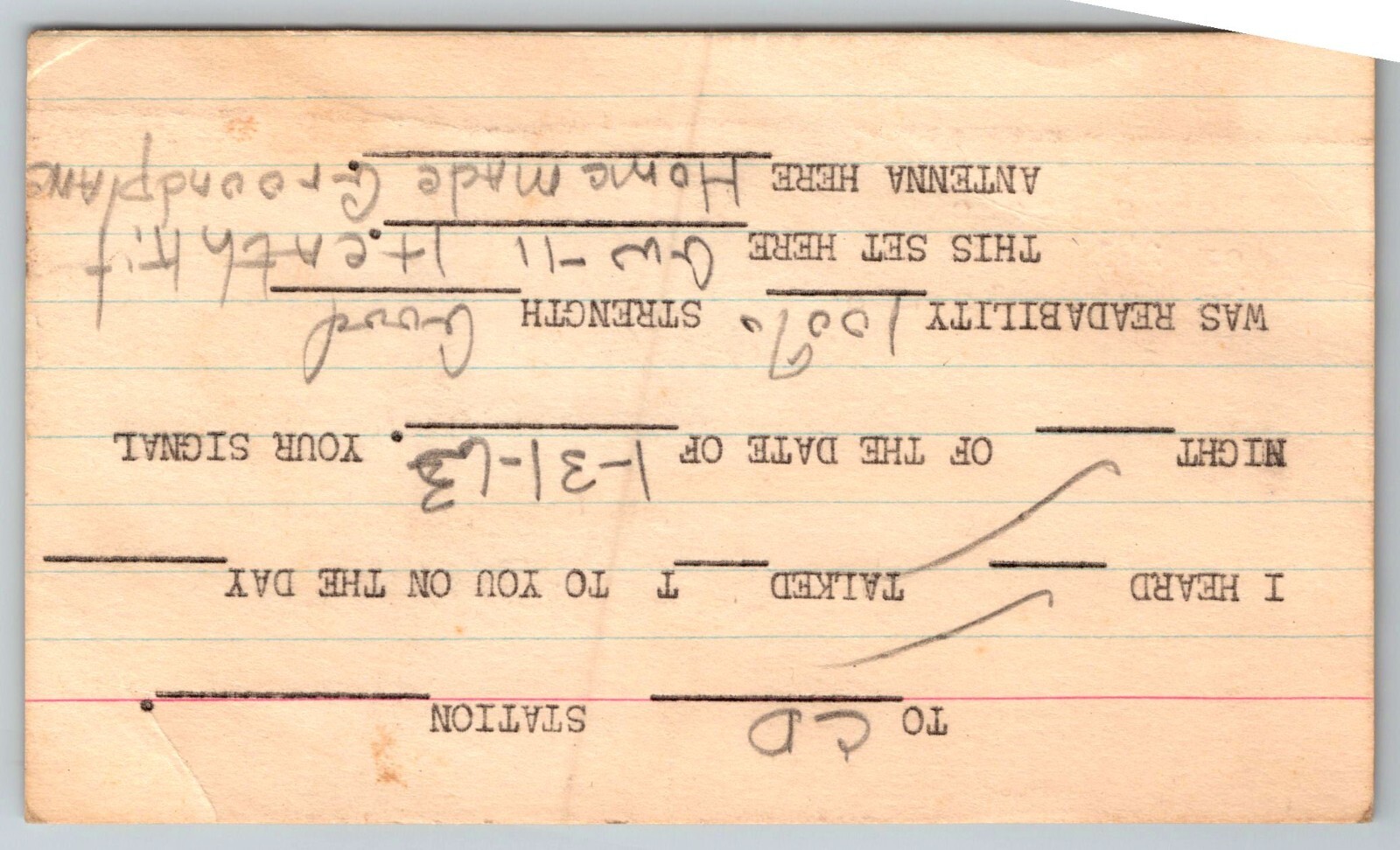 Shawmut AL 1963 Postcard QSL Card Ham Radio Vintage Correspondence eBay