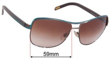 SFx Replacement Sunglass Lenses Fits Ralph Lauren Ra4057 - 59mm Wide