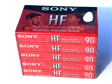 5 SONY HF 90 Normal Bias Blank Audio Cassette Tapes 5 Pack FAST SHIPPING 