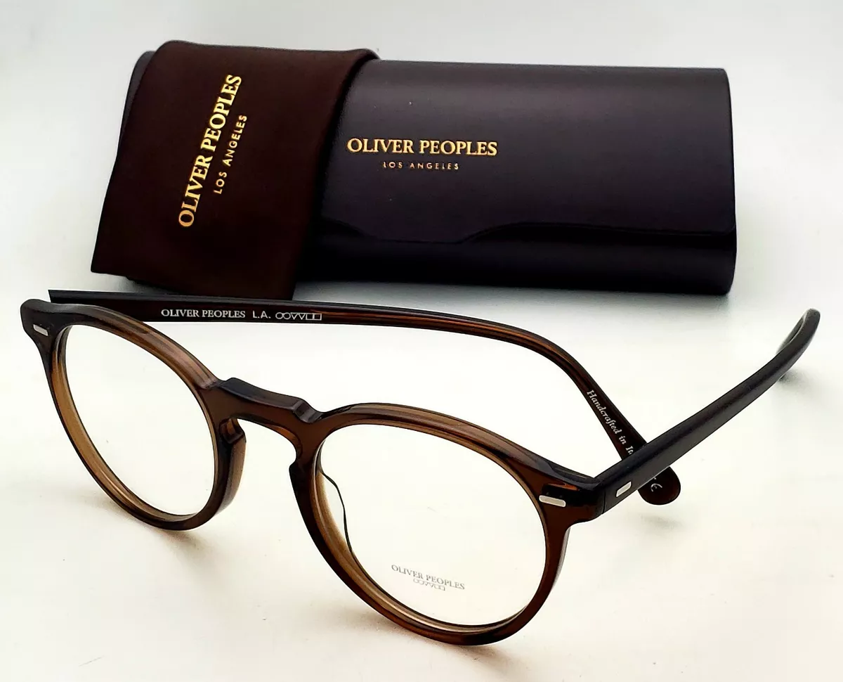 New OLIVER PEOPLES Eyeglasses GREGORY PECK OV5186 1625 50-23 150 Espresso  Frames