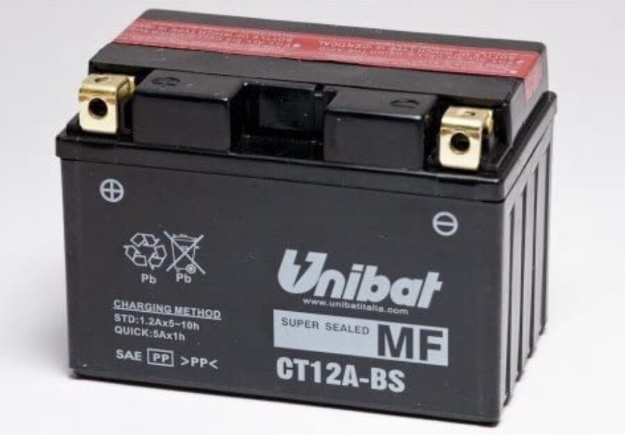 CT12A-BS BATTERIA MOTO UNIBAT 10AH 175A YUASA YT12A-BS **Spedizione Inclusa!!**