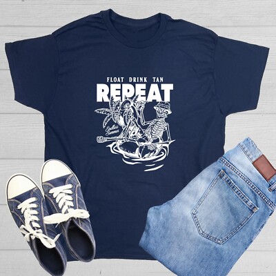 Float Drink Tan Sarcastic Humor Graphic Tee Gift For Men Novelty Funny T Shirt