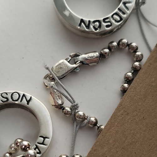 VTG Sterling Silver Harley Davidson Bracelet, Ring & charm & 16in. Chain 98gram - Picture 8 of 12
