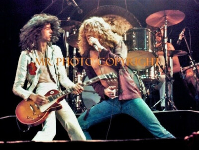 8x10 inch original photo LED ZEPPELIN ROBERT PLANT JIMMY PAGE | eBay
