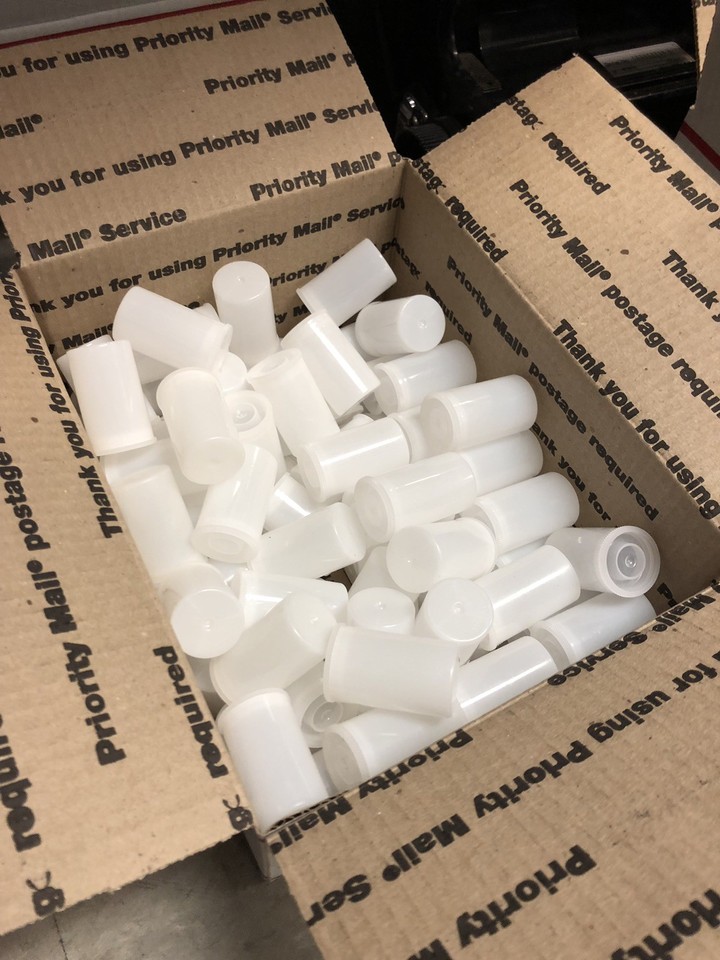 35mm film canisters Plastic Bulk Analog containers 35 Mm Lot 100 Clear