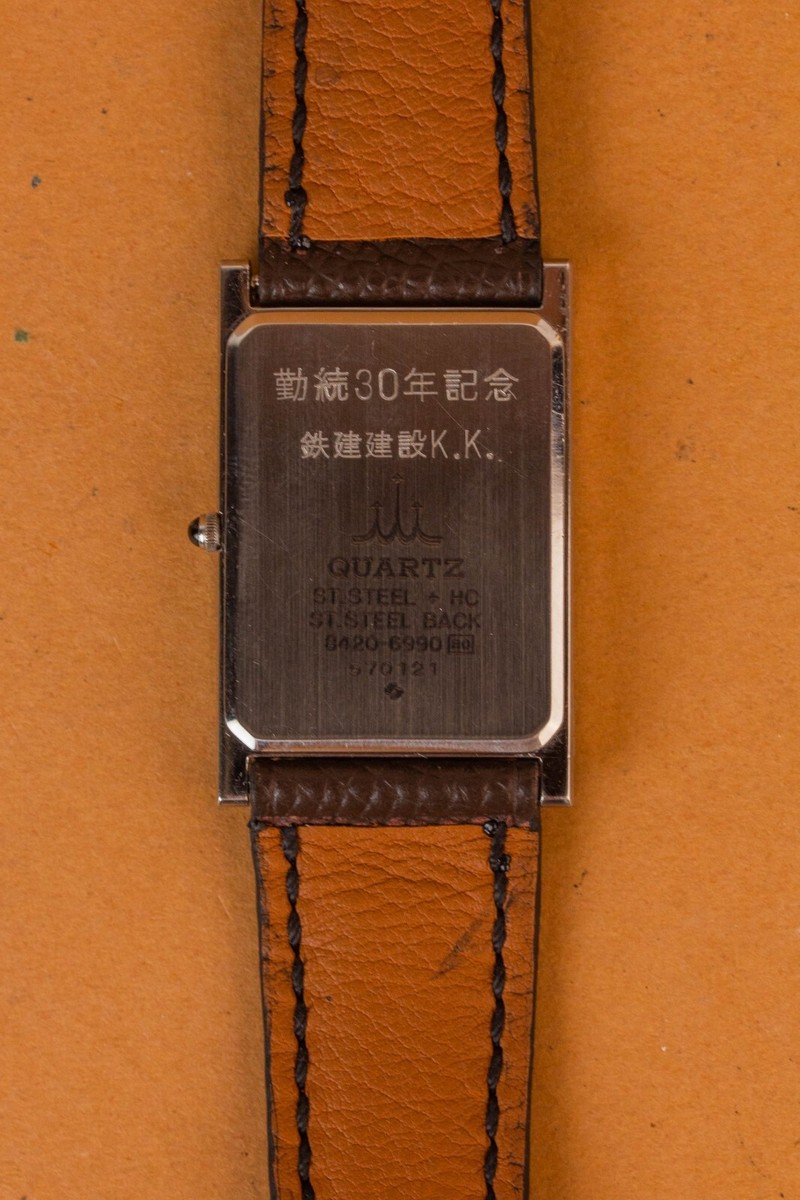 SEIKO CREDOR 8420-6990 社名刻印有　クレドール　スクエア SEIKO CREDOR 8420-6990 社名刻印有 クレドール スクエア - メルカリ