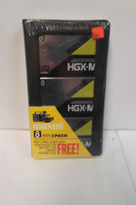 Maxell HGX-M 8mm 120 Minutes Videocassette 3 Pack With Album Case New