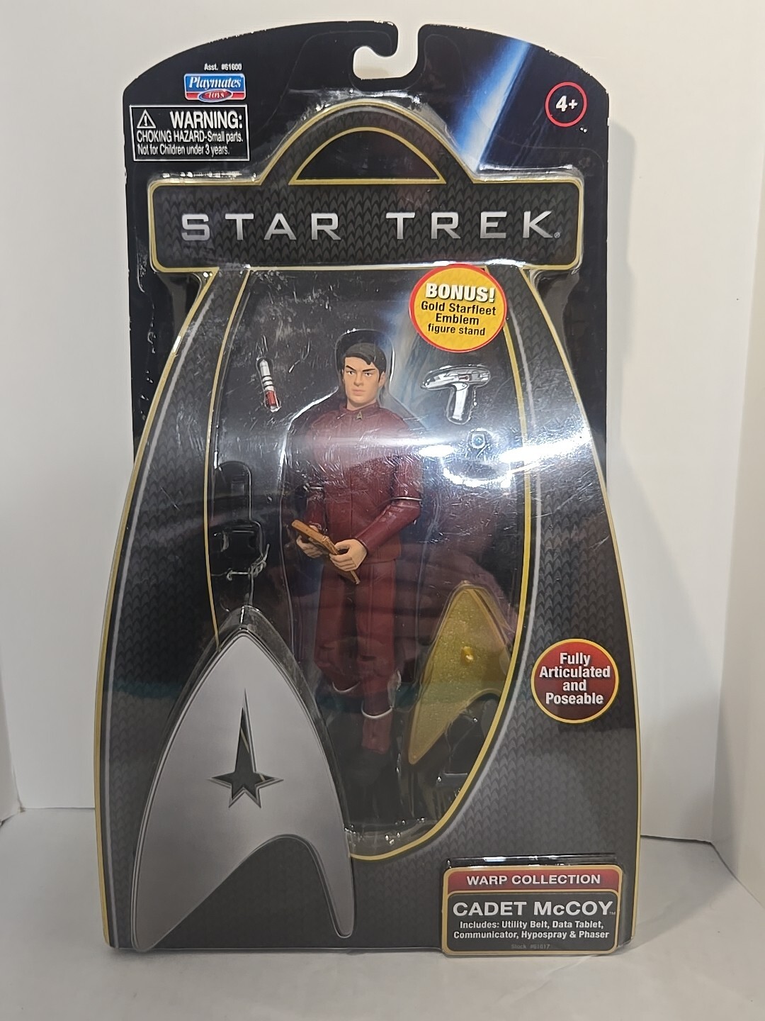 Playmates Toys Star Trek Movie Series Warp CollectionTall Fully Articulated and