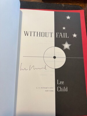 Without Fail by Lee Child Signed 1st Hardcover Like New Jack Reacher 2002