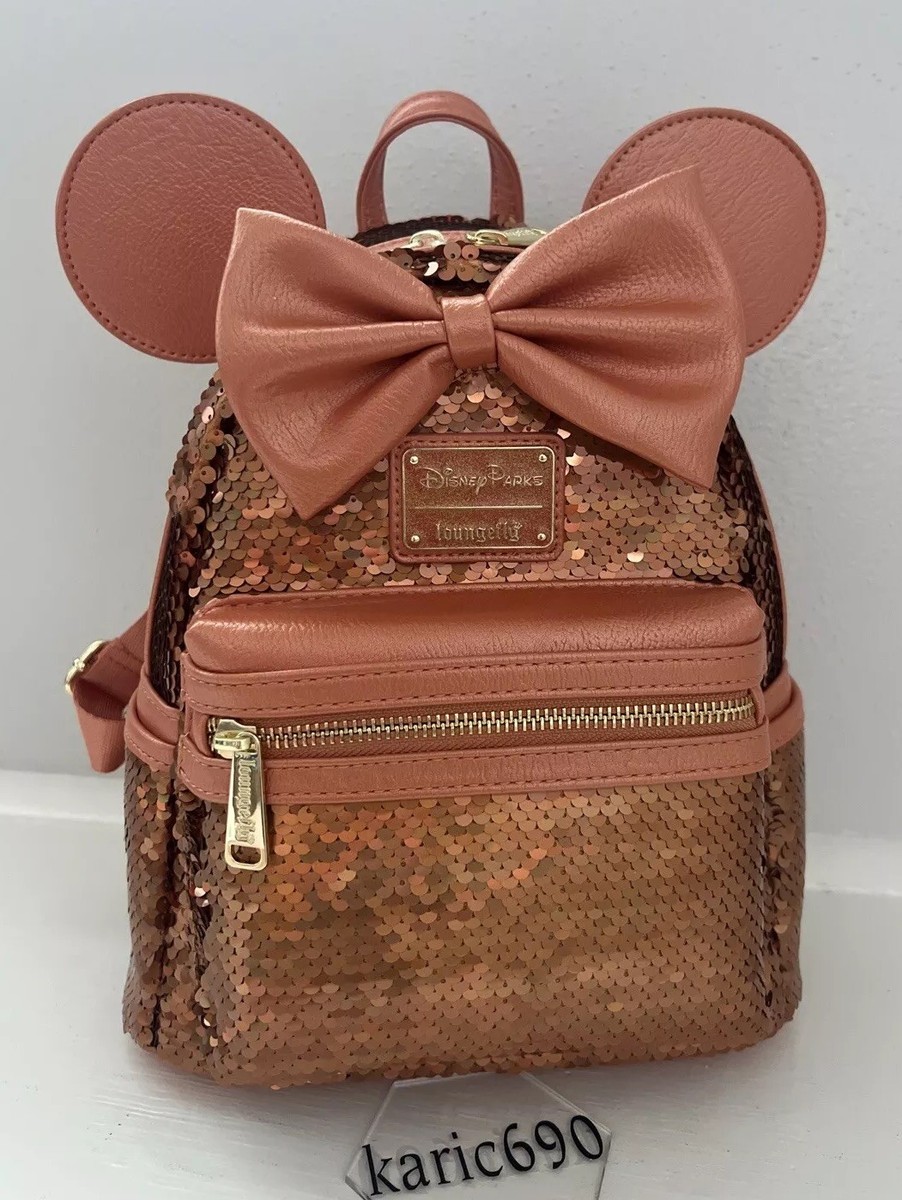 Loungefly Disney Parks Peach Sunset Sequin Backpack s-l400.jpg main image 4