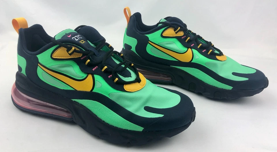 Nike Air Max 270 React Electro Green/Yellow Ochre AO4971 300 Mens sz NIB - Image 3 of 4